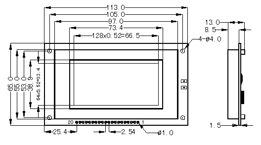 SMG12864BV(bio)(zhn)Dc(din)Һ@ʾģK(LCM)ʾDƬ